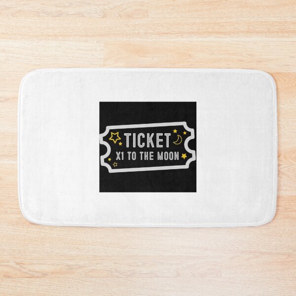 Item preview, One Ticket to the Moon Please designed and sold by TwistStationery.