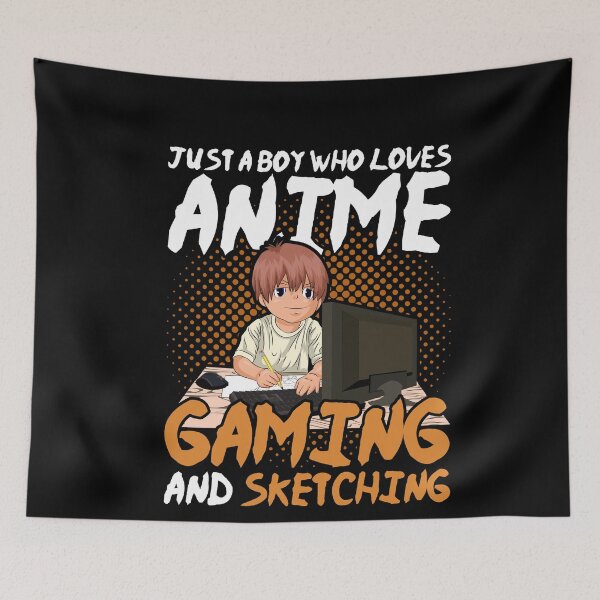 Item preview, Boy Anime Sketching Gaming Otaku Manga designed and sold by bestshirtdesign.