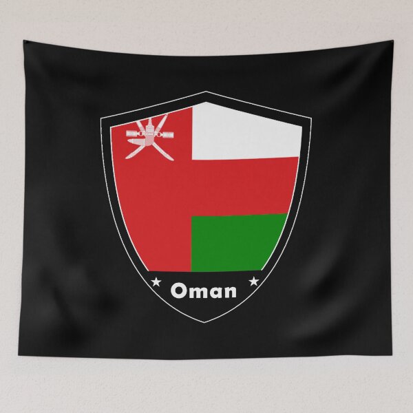 Item preview, Oman Flag Badge designed and sold by Gina-Driada.