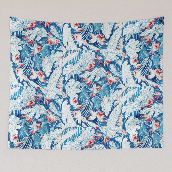 Item preview, Egrets in a Lotus Pond Pattern designed and sold by RosarioDesigns.