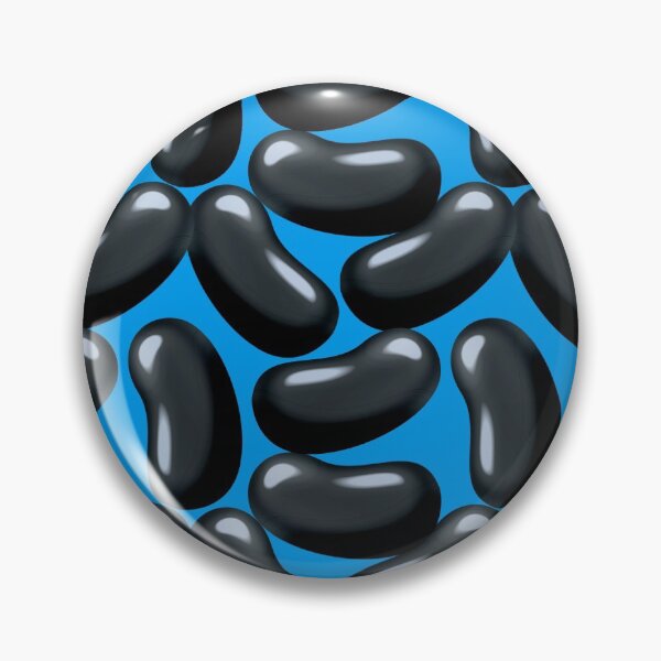 Item preview, Black Jelly Beans on Blue designed and sold by Kelly  Thompson.