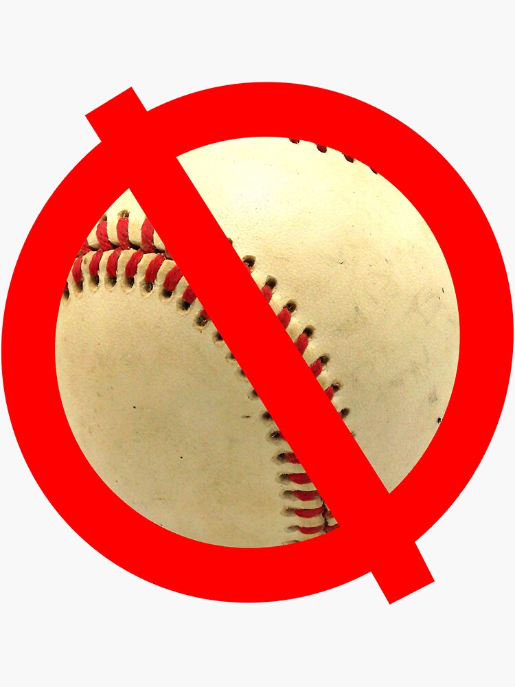"Boycott baseball" Sticker for Sale by Kansinaldo Redbubble