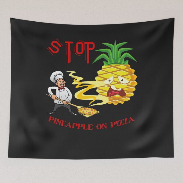 Item preview, No pineapple on the pizza funny pizzaiolo designed and sold by Le-tee-shop.