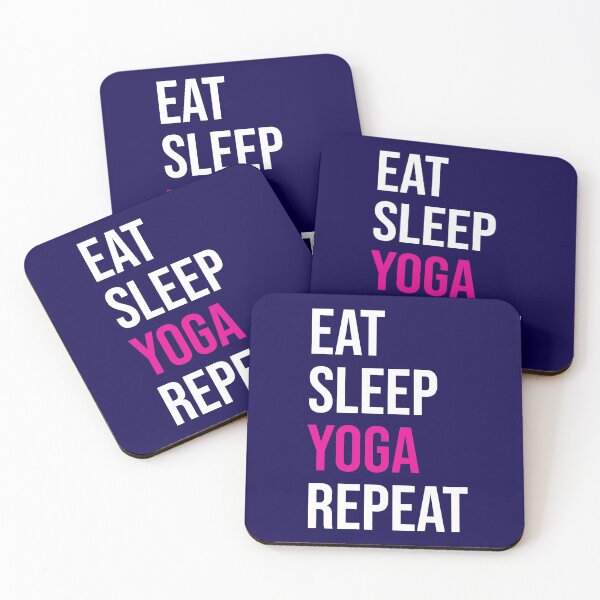 Item preview, Eat Sleep Yoga Repeat designed and sold by CatArtStore.