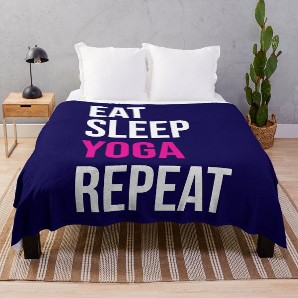 Artikelvorschau, Eat Sleep Yoga Repeat entworfen und verkauft von CatArtStore.