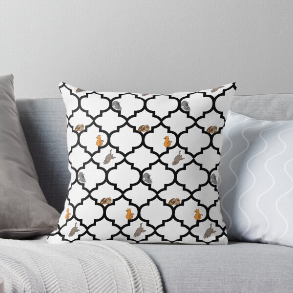 Item preview, Cats On A Lattice - White designed and sold by littlegdesign.