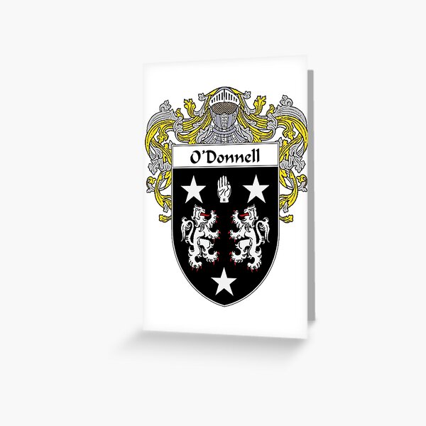 "O'Donnell Coat of Arms/Family Crest" Greeting Card by IrishArms