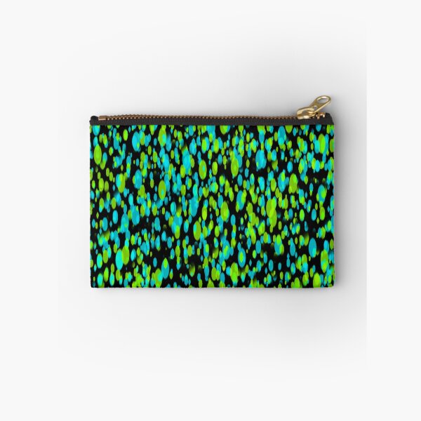 Item preview, little dots pattern green and blue color (black background) designed and sold by riceayoj.