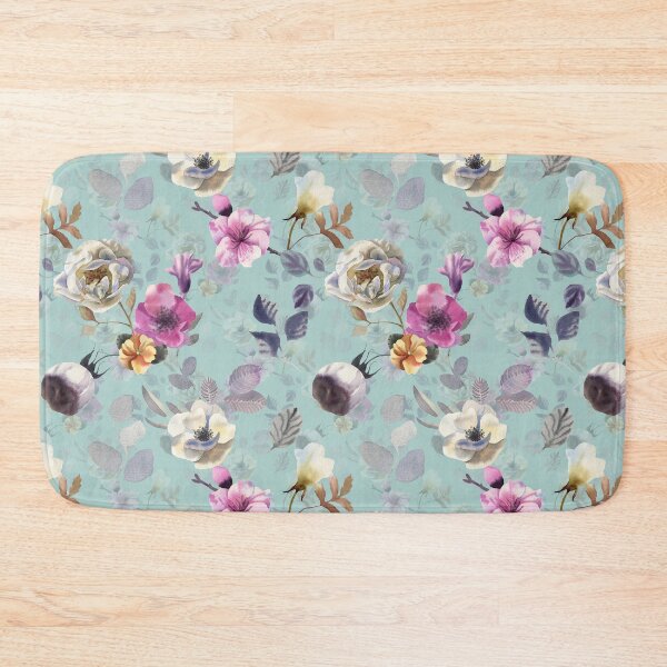 Item preview, White flowers. Turquoise designed and sold by Emma   Reznikova.