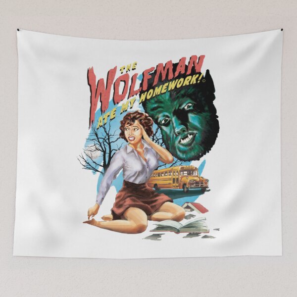Item preview, The Wolfman Ate My Homework  designed and sold by KaylahLamb.