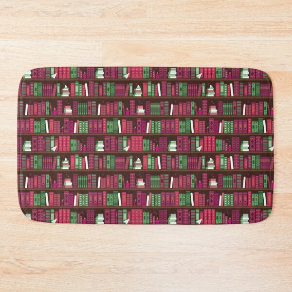 Item preview, Bookworm seamless pattern - pink and green designed and sold by Veronika Schmidt.