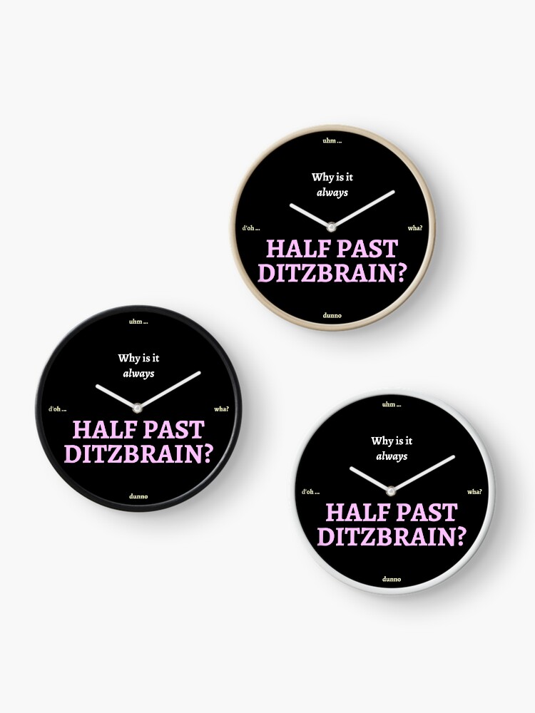 Thumbnail 3 of 4, Clock, The Ultimate Clock For Girls Who Simply Don't Care designed and sold by Nerdchandayes.