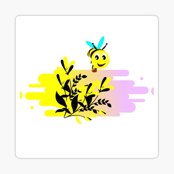 Cute wholesome bee Sticker