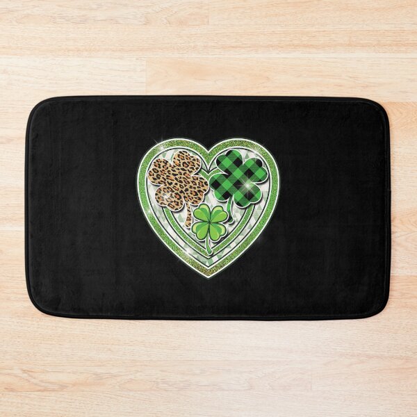 Item preview, St Patricks Day Women Green Buffalo Plaid Leopard Shamrock  designed and sold by sariyahharry.