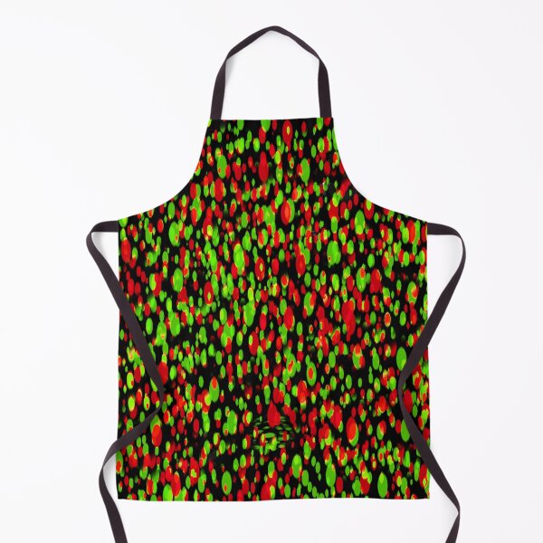 Item preview, little dots pattern green and red color (black background) designed and sold by riceayoj.