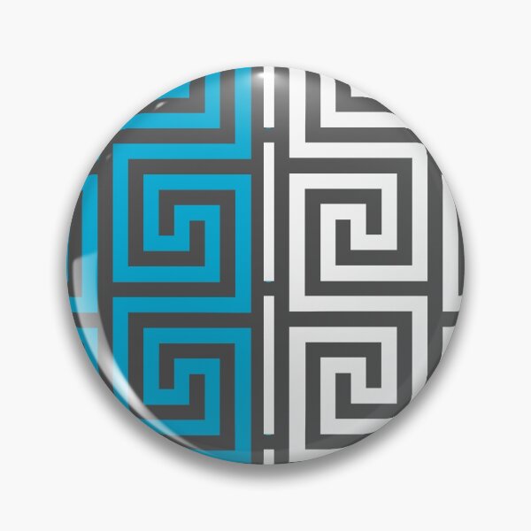 Item preview, Funky geometric pattern in blue designed and sold by DeliriousSteve.