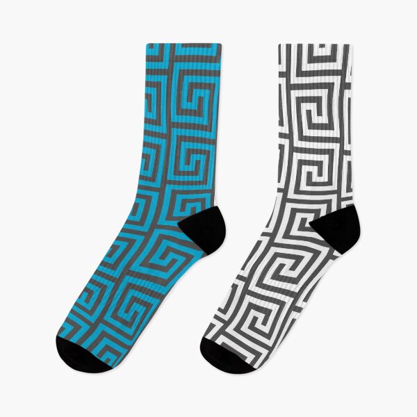 Item preview, Funky geometric pattern in blue designed and sold by DeliriousSteve.
