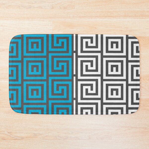 Item preview, Funky geometric pattern in blue designed and sold by DeliriousSteve.