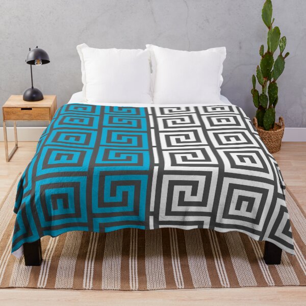 Item preview, Funky geometric pattern in blue designed and sold by DeliriousSteve.