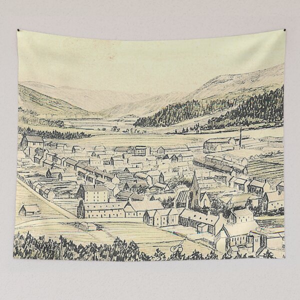 Item preview, Vintage Illustration of Innerleithen, Scottish Borders designed and sold by yourscotborders.