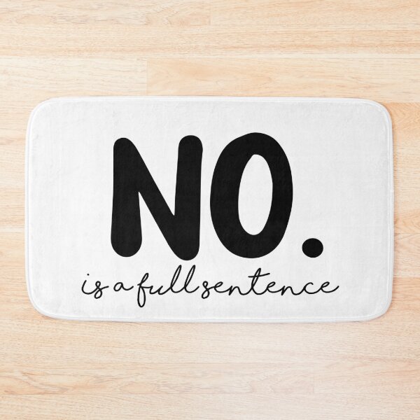 Item preview, No is a full sentence Sticker Design designed and sold by PositiveStudio.
