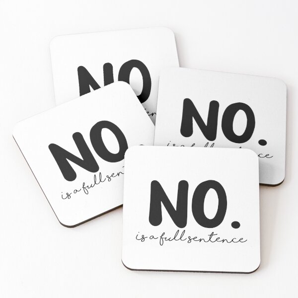 Item preview, No is a full sentence Sticker Design designed and sold by PositiveStudio.
