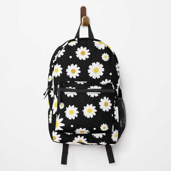 Item preview, Floral Summer Daisies Pattern On Black designed and sold by Hixon House.