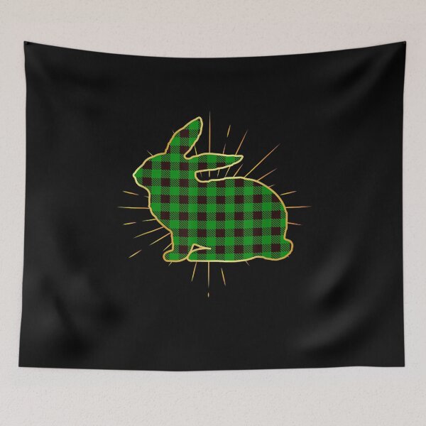Item preview, Easter Day Bunny Green Buffalo Plaid Rabbit Matching Pajama  designed and sold by sariyahharry.