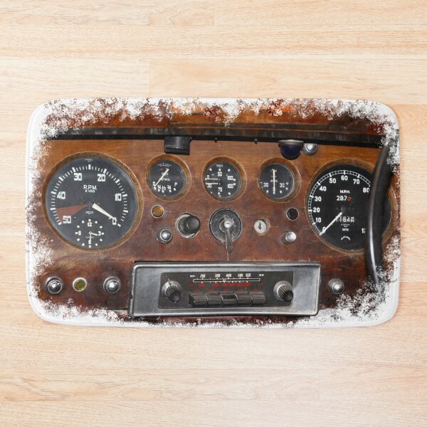 Item preview, Vintage car dashboard and old analogue car radio  designed and sold by Vision4art by Conway.
