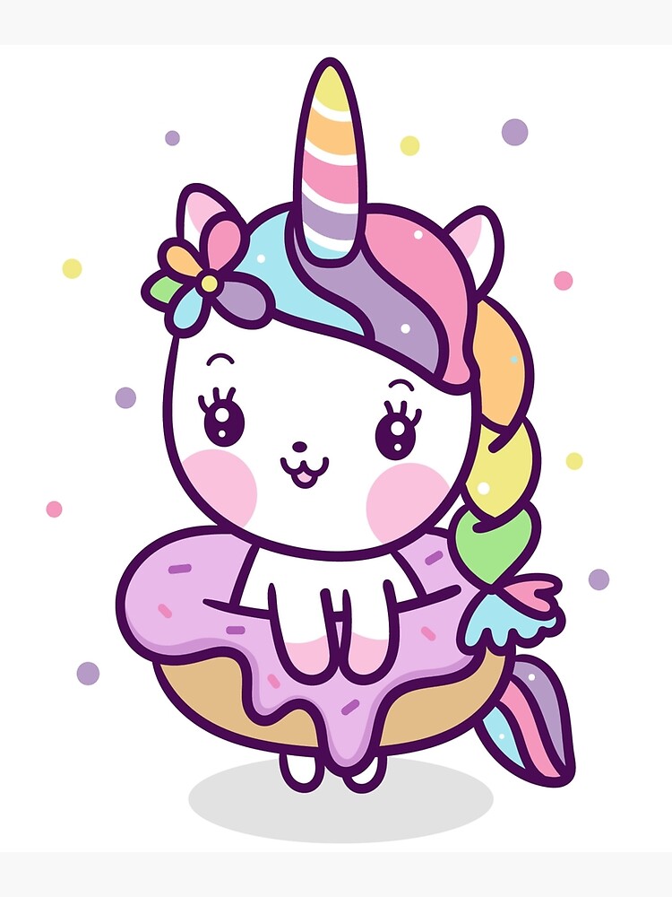 Baby Unicorn kawaii style pastel  Greeting Card for Sale by Ga Na