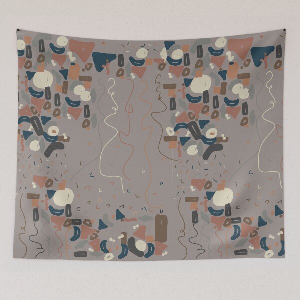 Item preview, abstract hand draw desert designed and sold by alviaagnes.