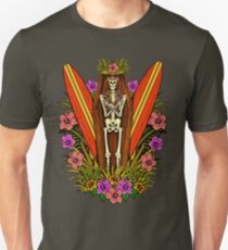 Tropischer Horror Print 4 Slim Fit T-Shirt