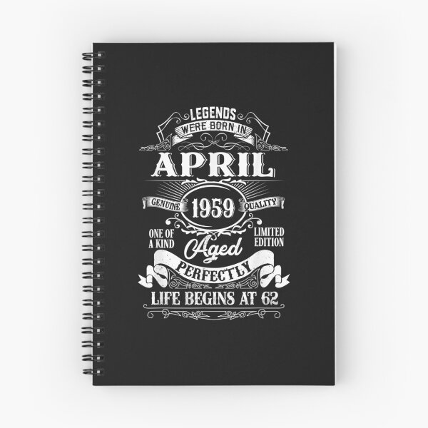 Item preview, April 1959 62nd Birthday Gift 62 Year Old Men Women T-Shirt designed and sold by Lukifo-Paladin.
