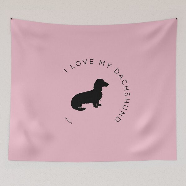 Item preview, My Gorgeous Longhaired Dachshund, 2MEEUK Dachshund Art and Clothing Designs  designed and sold by 2MEEUK.