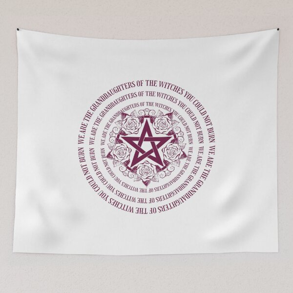 Item preview, We are the granddaughters of the witches you could not burn - pentagram - garnet  designed and sold by Live2211.