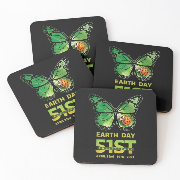 Item preview, Earth Day 51st Anniversary 2021 Butterfly Environmental Tees T-Shirt designed and sold by Lukifo-Paladin.