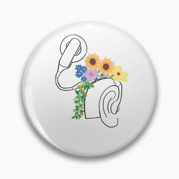 Item preview, Cochlear Implant Flower Design designed and sold by kim mcgregor.