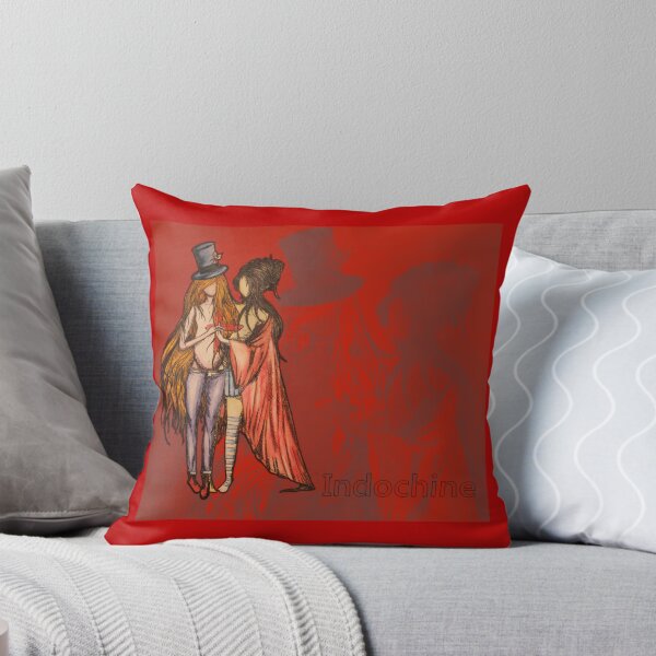 Indochinoises Throw Pillow