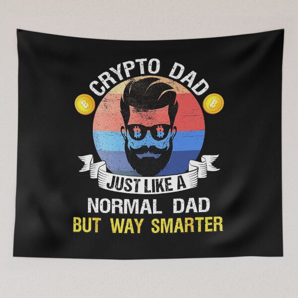 Item preview, Bitcoin Dogecoin Crypto Dad Just Like A Normal Dad designed and sold by peaksholecarron.