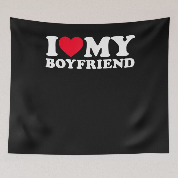Item preview, I Love My Boyfriend Shirt I Heart My Boyfriend Shirt BF T-Shirt designed and sold by Lukifo-Paladin.