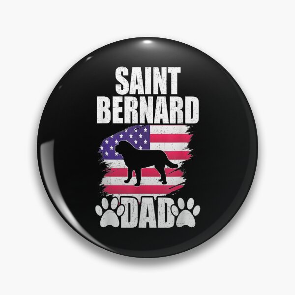 Item preview, Saint Bernard Dad Dog Lover American Us Flag  designed and sold by sariyahharry.