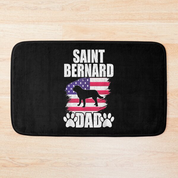 Item preview, Saint Bernard Dad Dog Lover American Us Flag  designed and sold by sariyahharry.