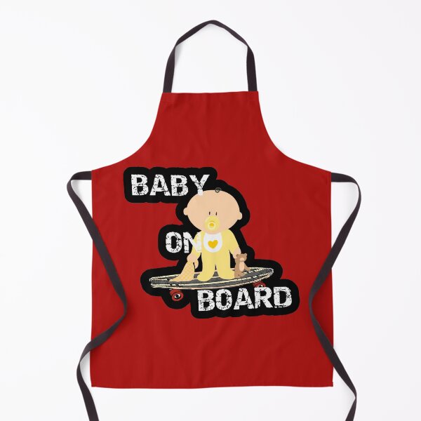 Item preview, baby on board skateboard cute face designed and sold by inachapman.
