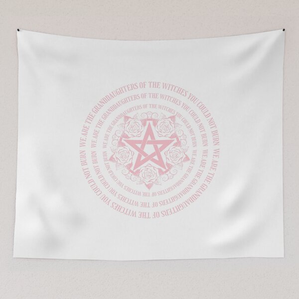 Item preview, We are the granddaughters of the witches you could not burn - pentagram - pastel pink designed and sold by Live2211.