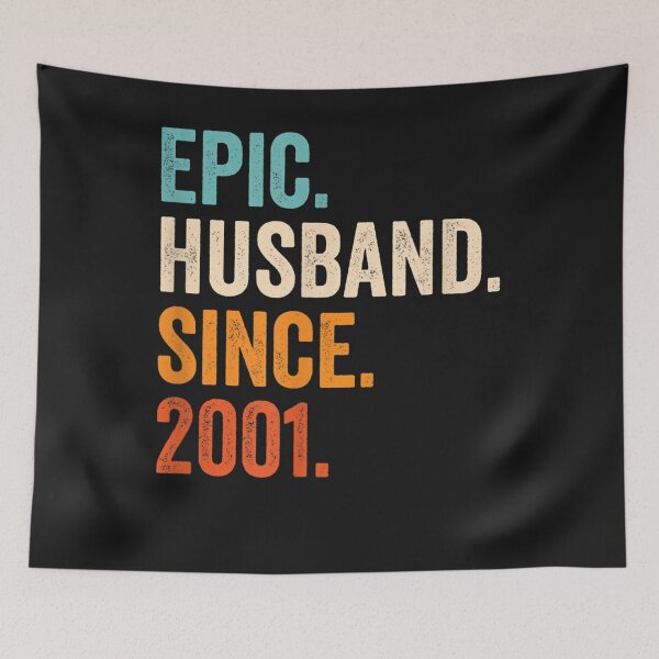 Item preview, Mens Epic Husband Since 2001 _ 20th wedding anniversary 20 years T-Shirt designed and sold by Lukifo-Paladin.