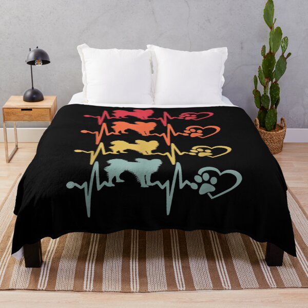 Item preview, Vintage Papillon Dog Heartbeat Paw Funny Dogs Lovers designed and sold by sariyahharry.