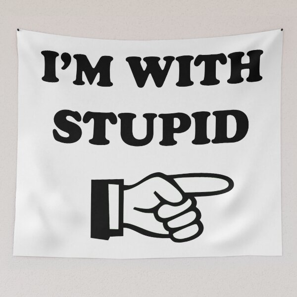 Item preview, I'm With Stupid (Right) designed and sold by BigBoyFunky.