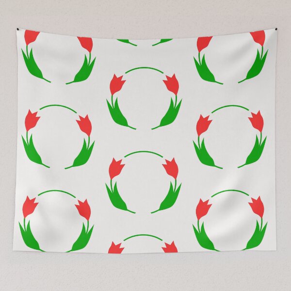 Item preview, Tulips floral wreath Flowers wreath Field flowers  designed and sold by Tanja Dianova.