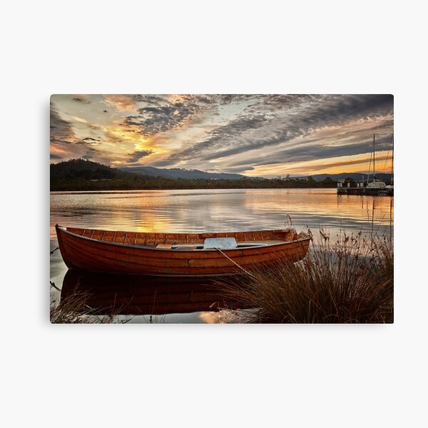Wooden Dinghy, Franklin, Tasmania Canvas Print