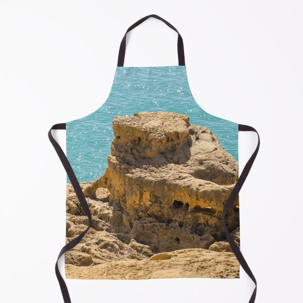 Item preview, Turquoise Diamonds and Gold - Sea Sculpted Clifftop on Algarve Gold Coast in Portugal designed and sold by Georgia Mizuleva.